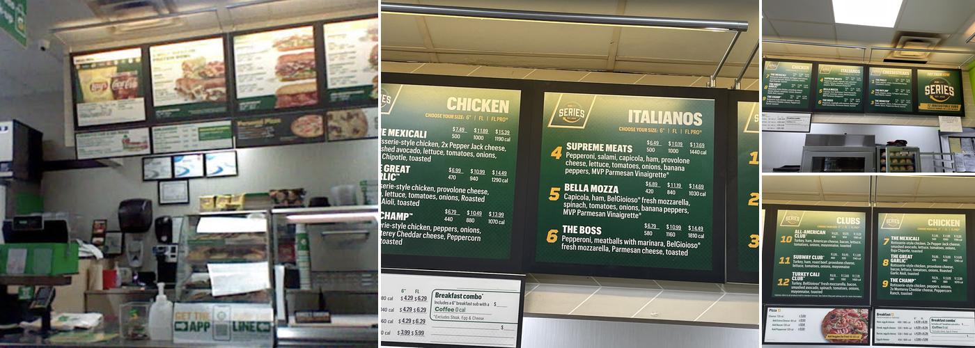 Subway Menu