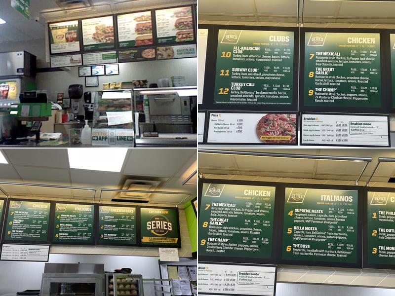 Subway Menu