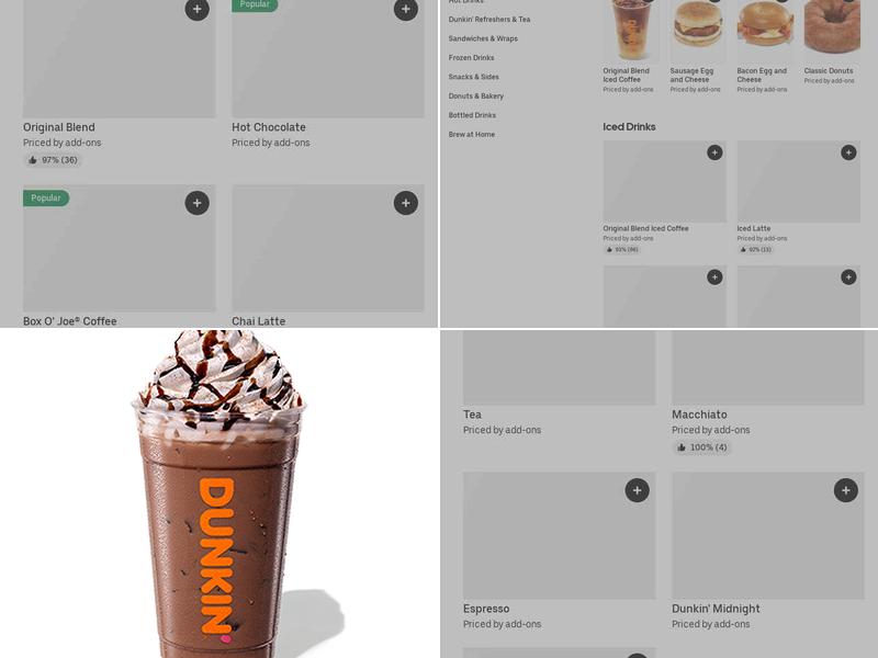 Dunkin' Menu