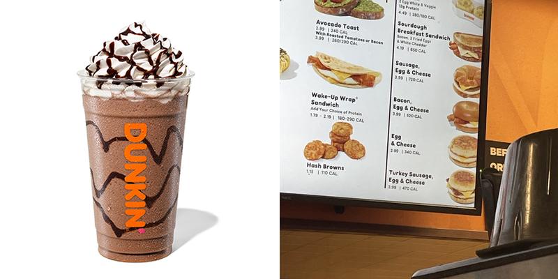 Dunkin' Menu