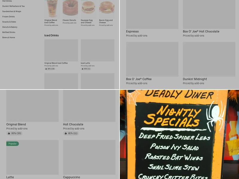 Dunkin' Menu