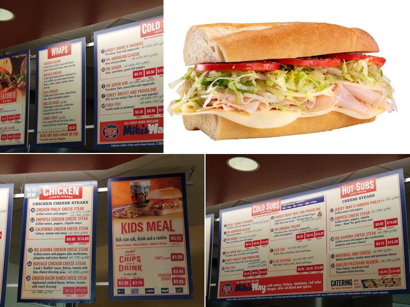 Jersey Mike's Subs Menu