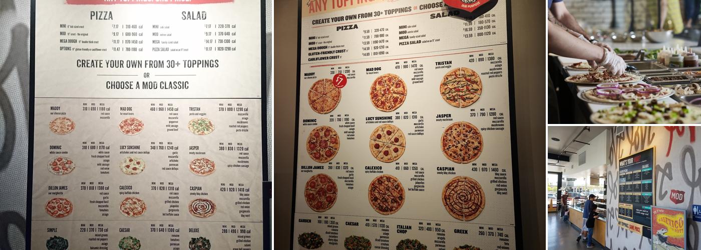 MOD Pizza Menu