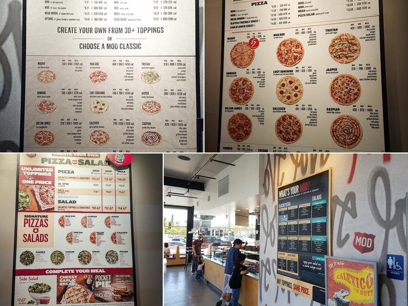 MOD Pizza Menu