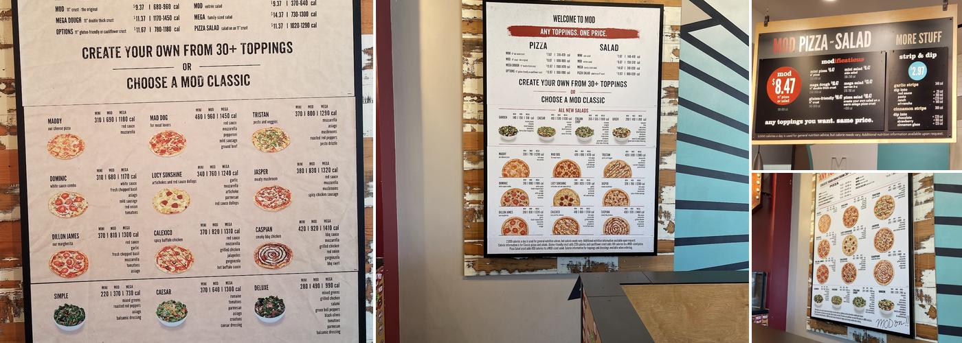 MOD Pizza Menu