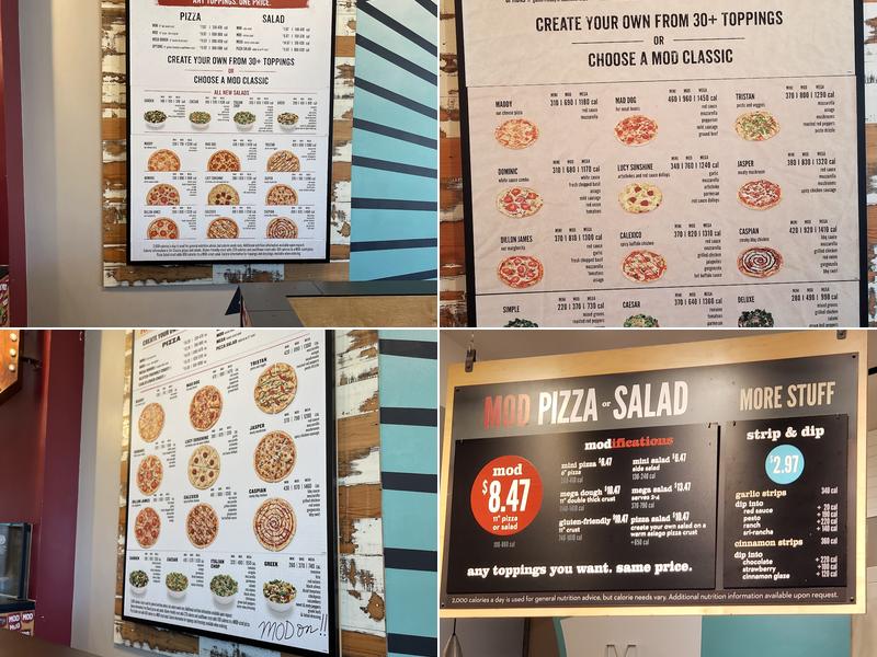 MOD Pizza Menu