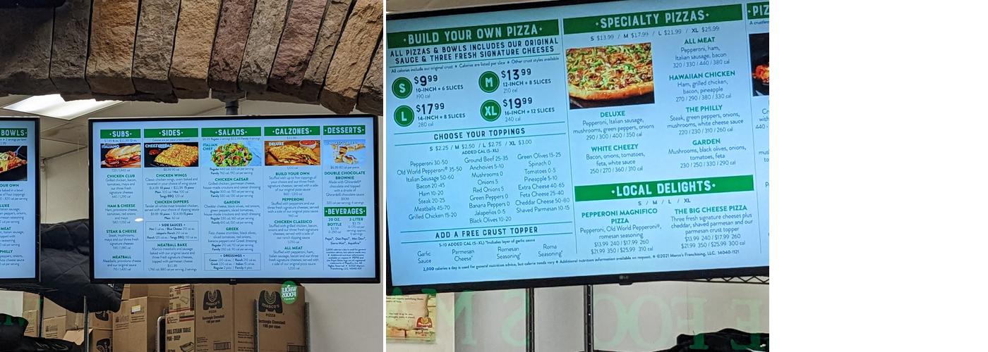 Marco's Pizza (Sherman Oaks) Menu
