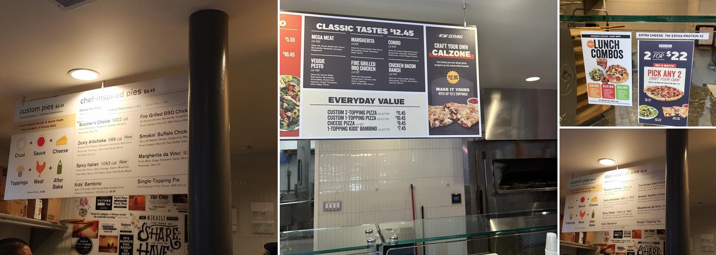 Pieology Pizzeria, Citadel Menu