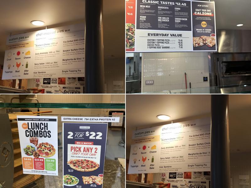 Pieology Pizzeria, Citadel Menu