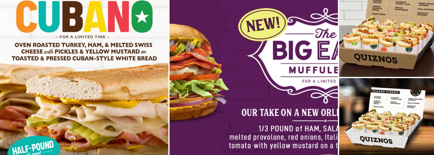 Quiznos Menu