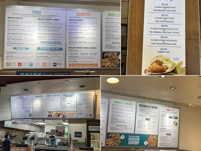 Rubio's Coastal Grill Menu