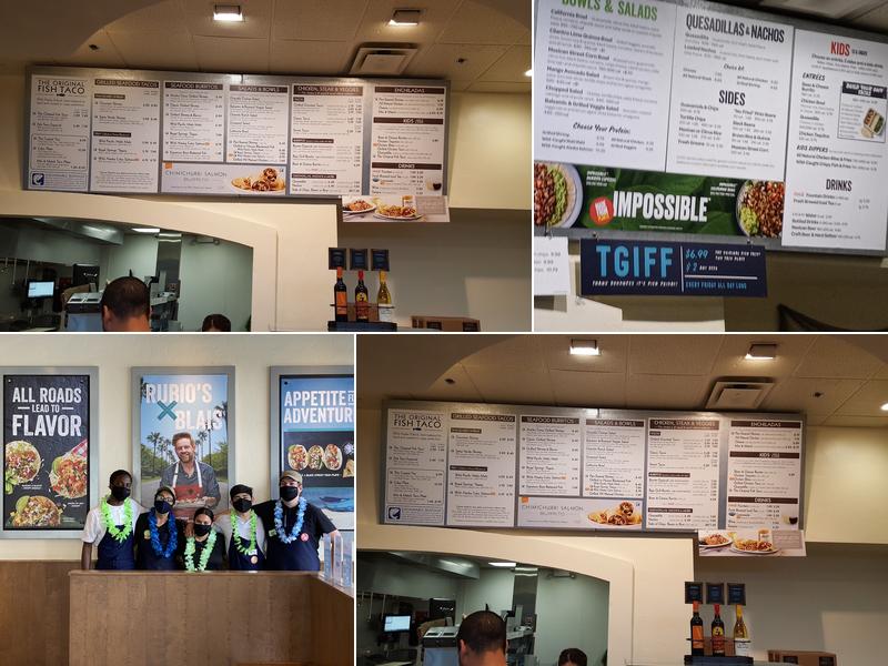 Rubio's Coastal Grill Menu