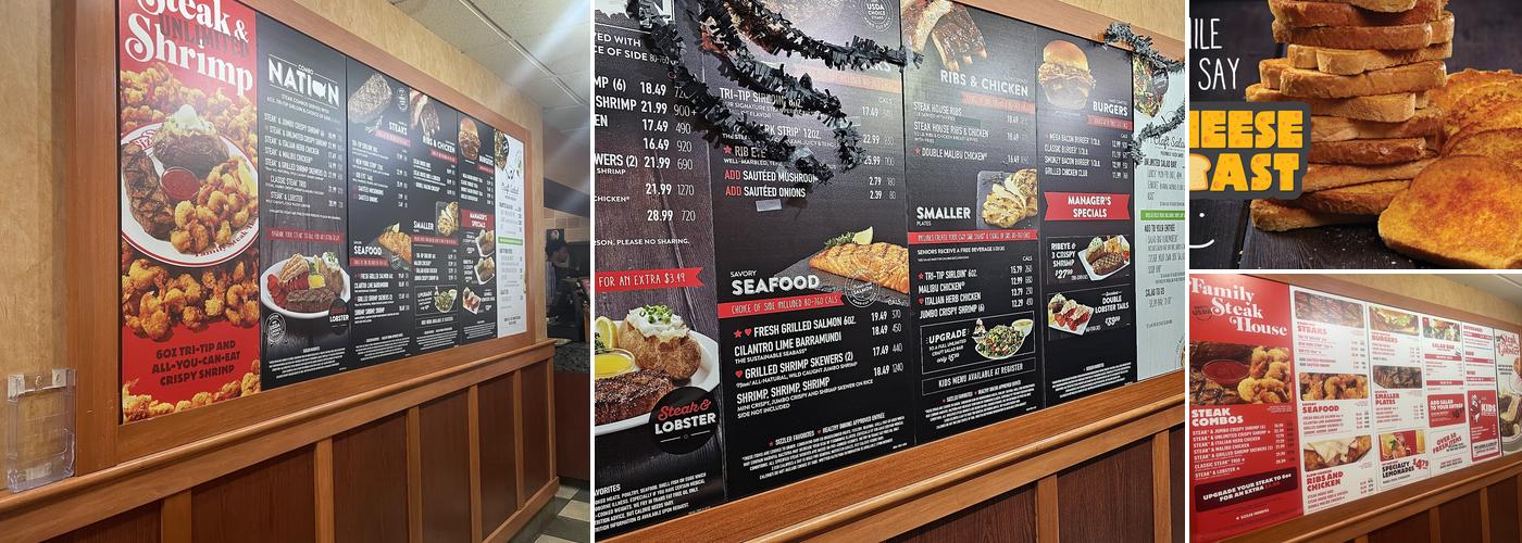 Sizzler Menu