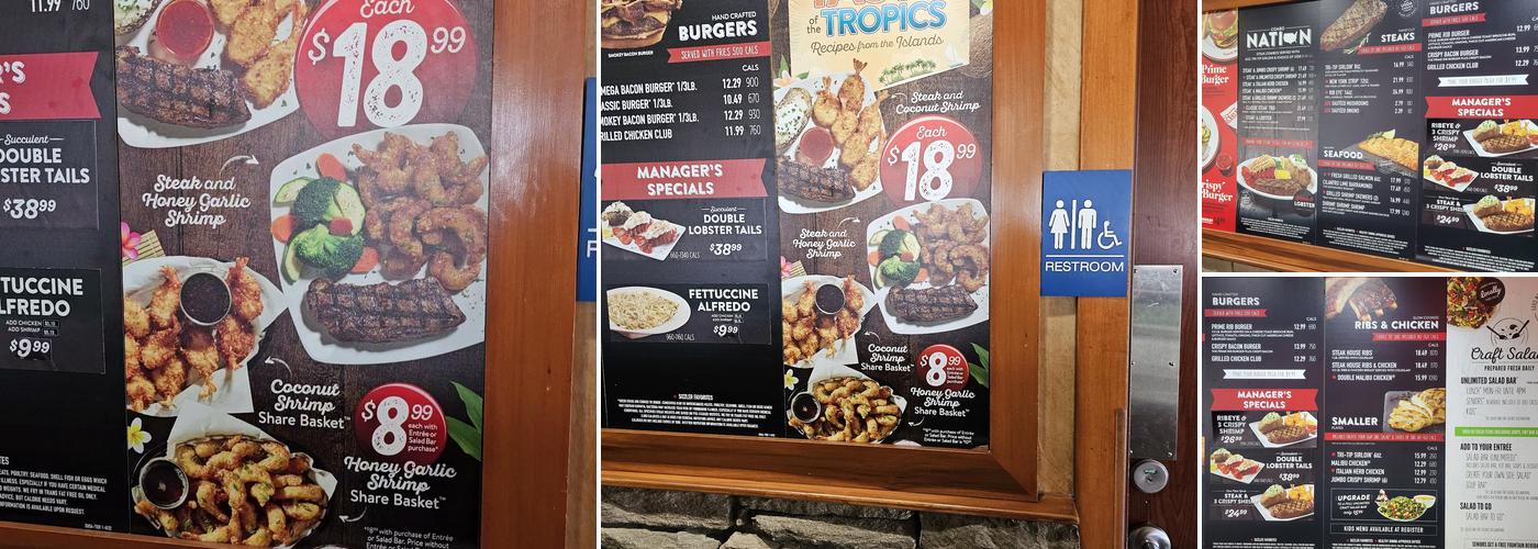 Sizzler Menu