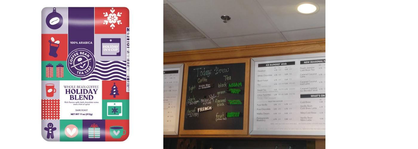 The Coffee Bean & Tea Leaf Menu
