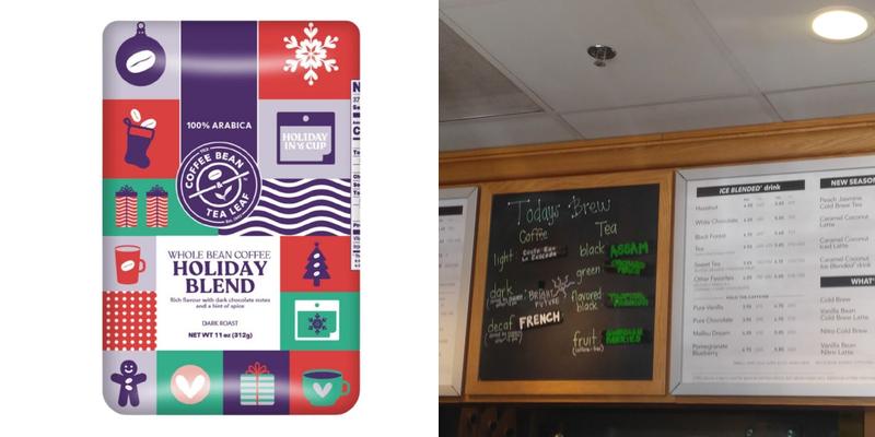 The Coffee Bean & Tea Leaf Menu