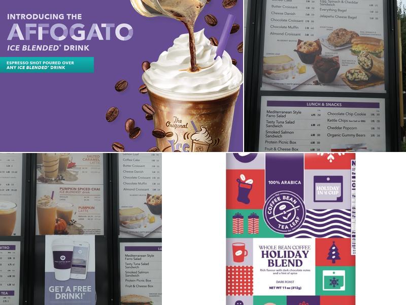 The Coffee Bean & Tea Leaf Menu