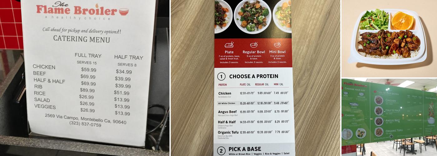 Flame Broiler Menu