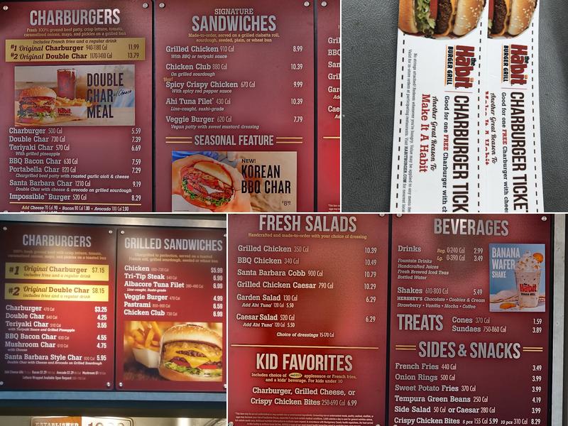 Habit Burger & Grill Menu