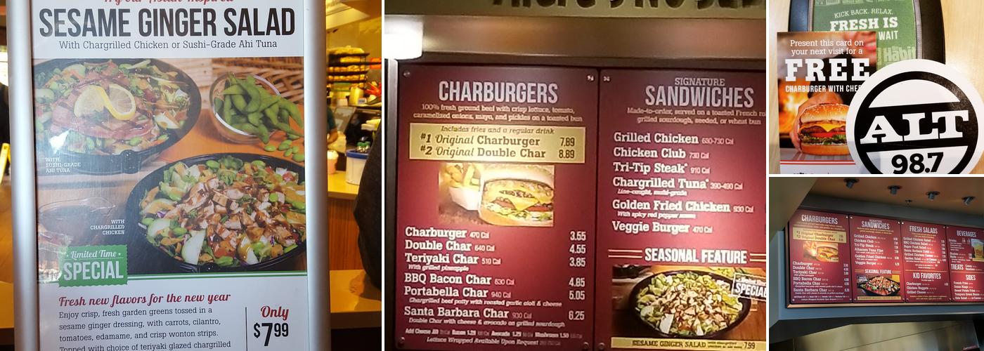 Habit Burger & Grill Menu
