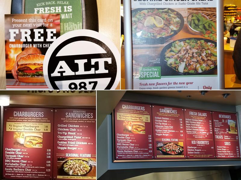 Habit Burger & Grill Menu