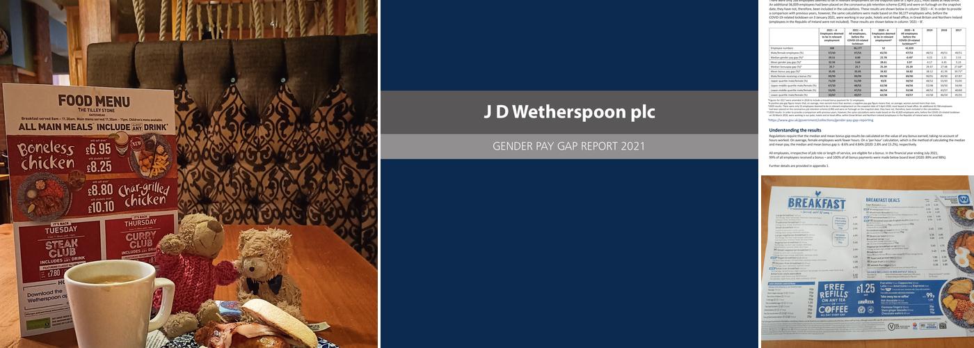 The Tilley Stone - JD Wetherspoon Menu