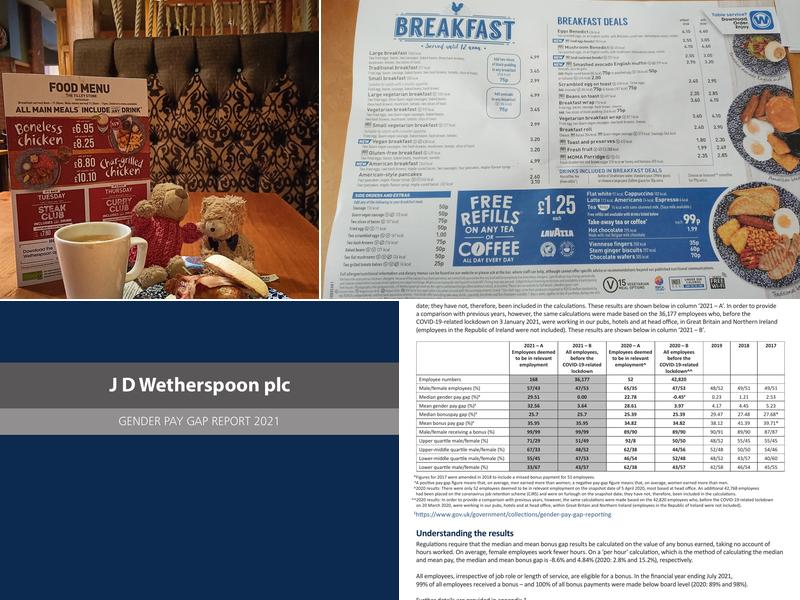 The Tilley Stone - JD Wetherspoon Menu