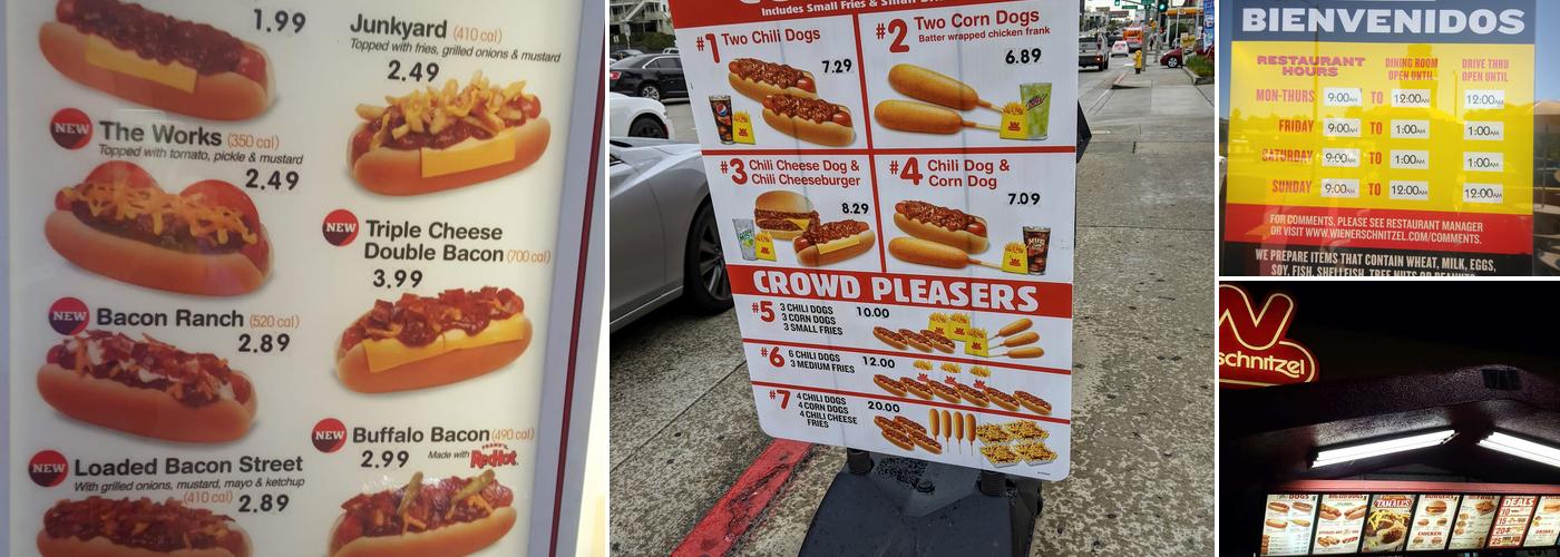 Wienerschnitzel Menu