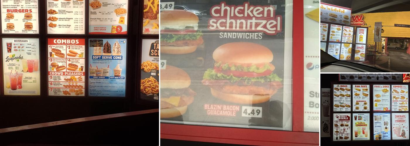 Wienerschnitzel Menu