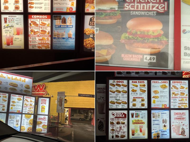 Wienerschnitzel Menu
