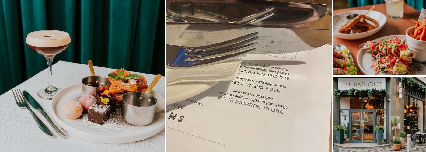 All Bar One Greek Street Leeds Menu