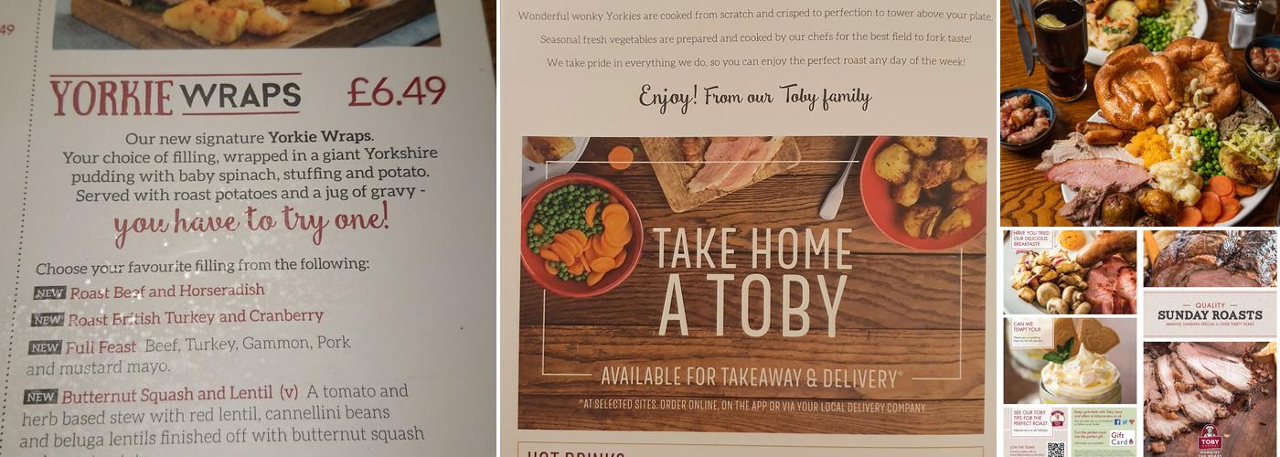 Toby Carvery Chapel Allerton Menu