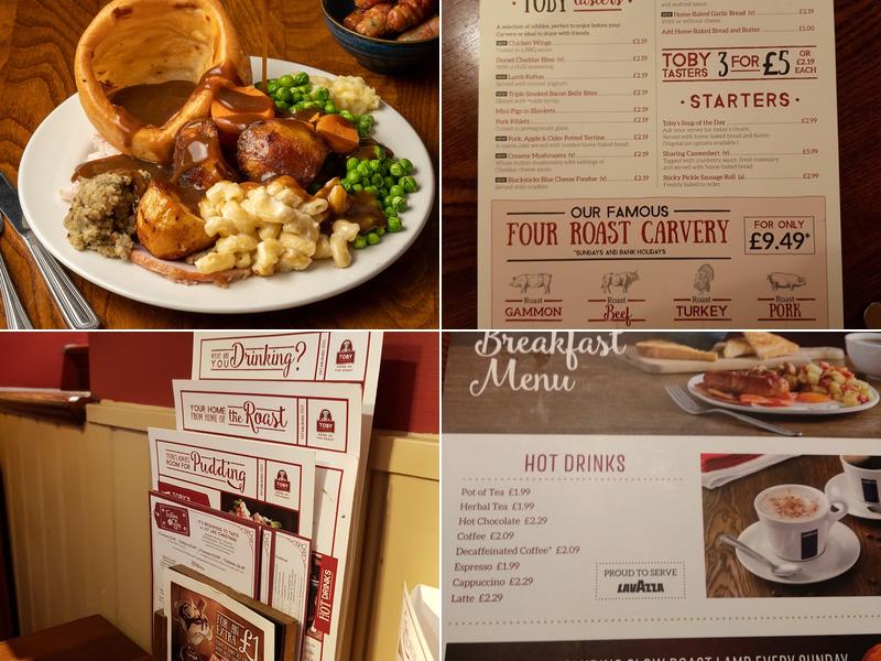 Toby Carvery Leeds Menu