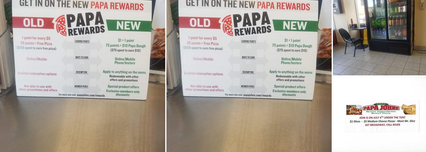 Papa Johns Pizza Menu