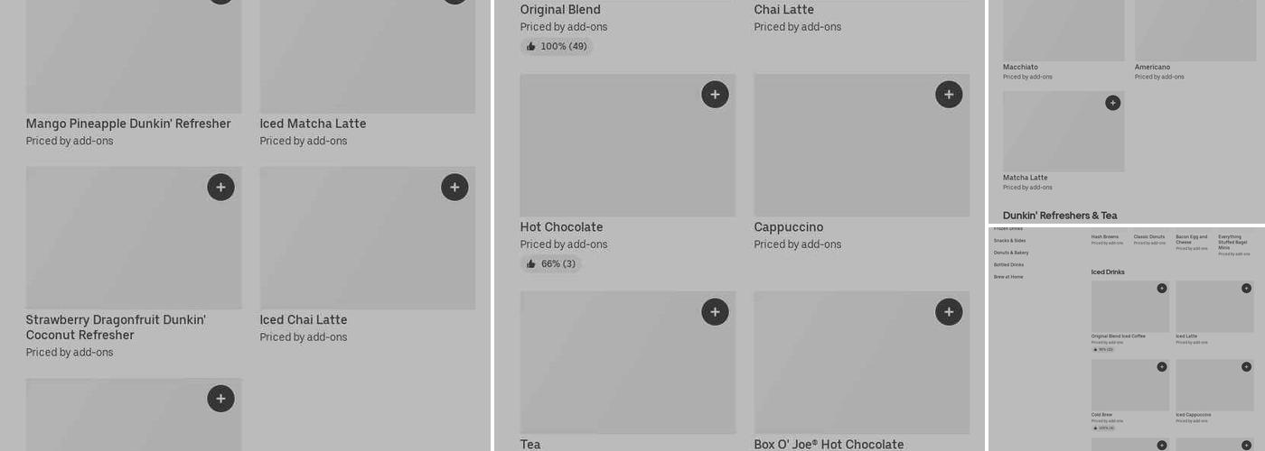 Dunkin' Menu