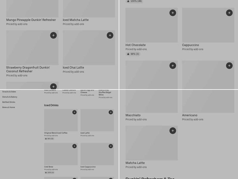 Dunkin' Menu