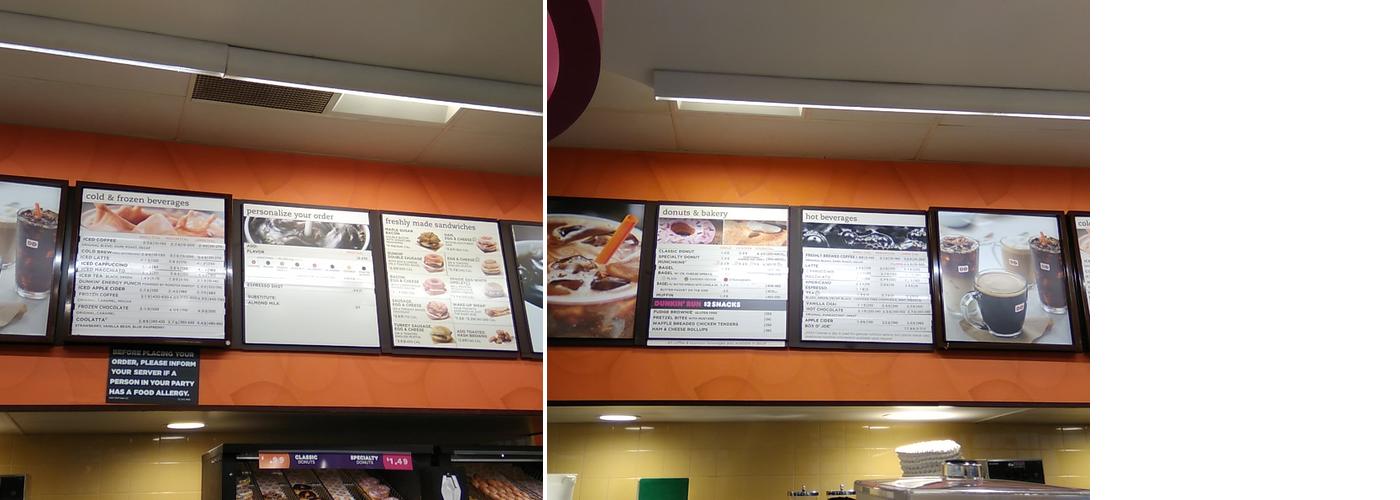 Dunkin' Menu