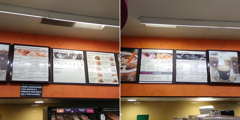 Dunkin' Menu