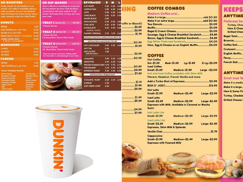 Dunkin' Menu