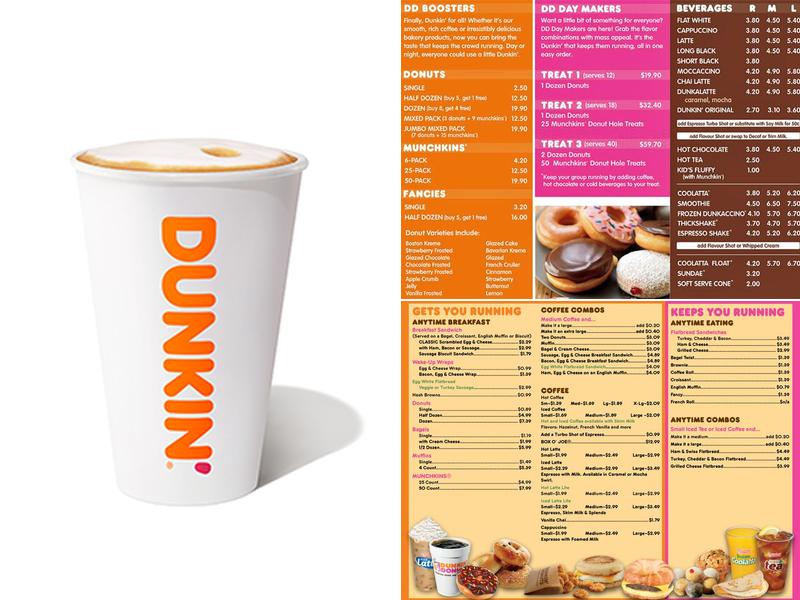 Dunkin' Menu