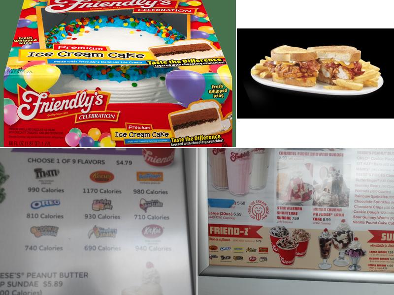 Friendly's Menu