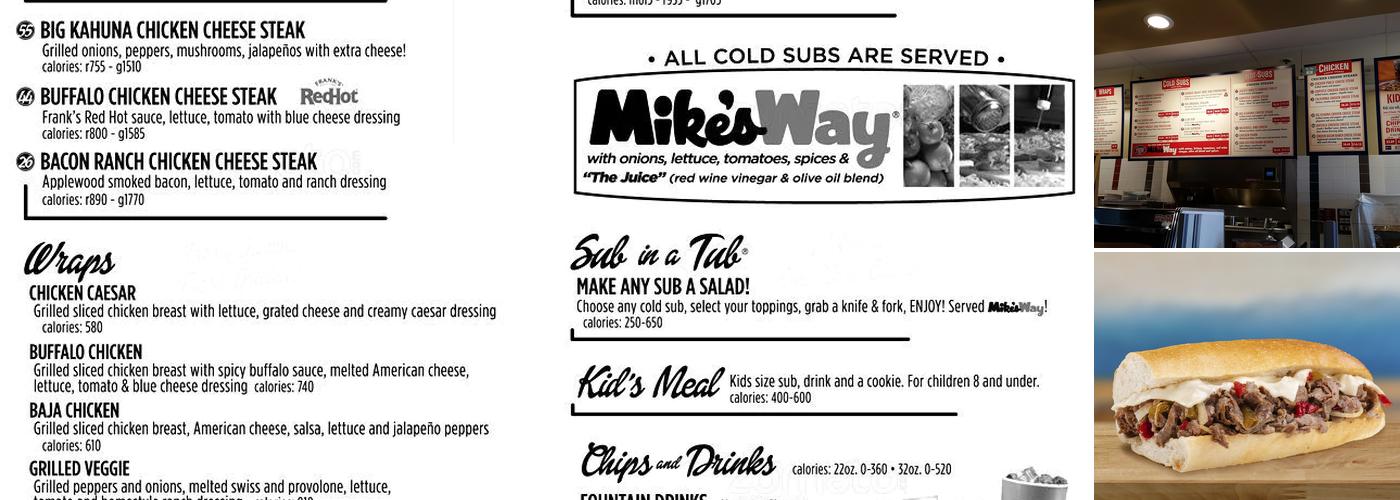 Jersey Mike's Subs Menu