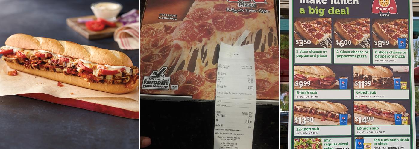 Marco's Pizza Menu