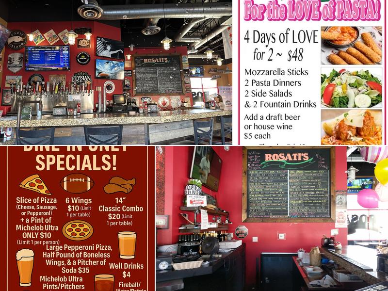 Rosati's Pizza Menu