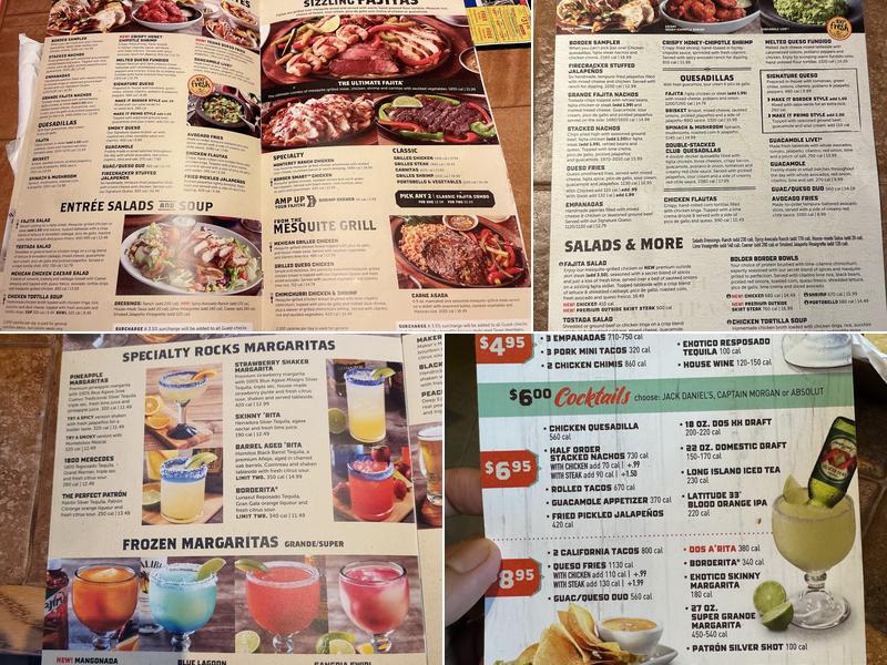 On The Border Mexican Grill & Cantina Menu