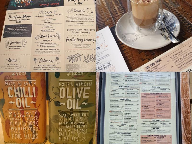 Zizzi - Newcastle Menu