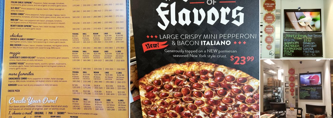 Round Table Pizza Menu