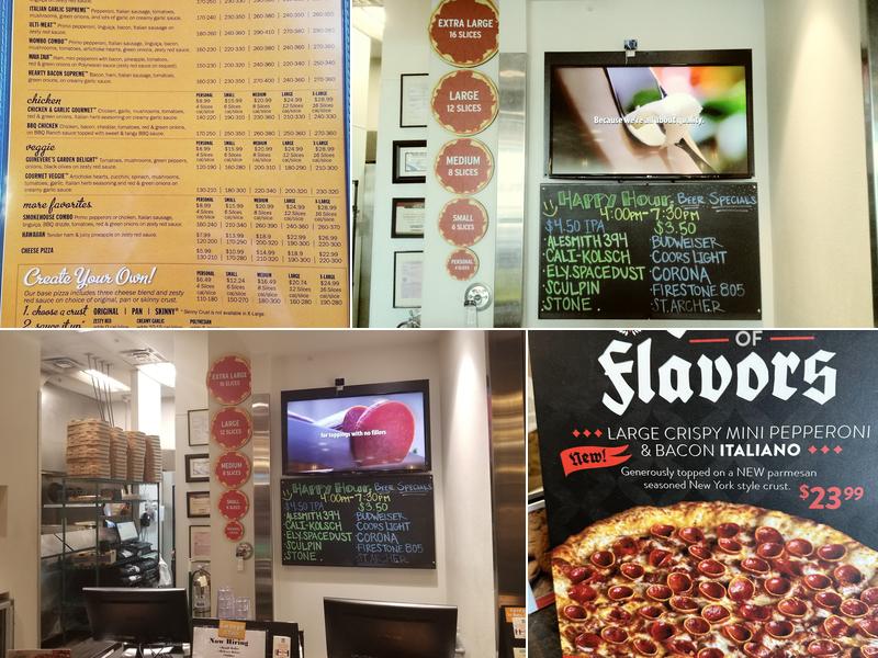 Round Table Pizza Menu