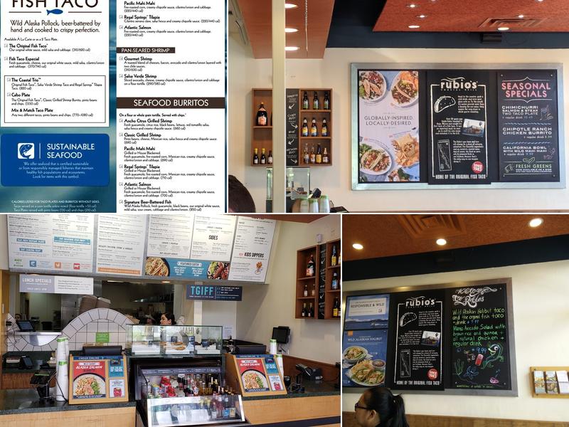 Rubio's Coastal Grill Menu