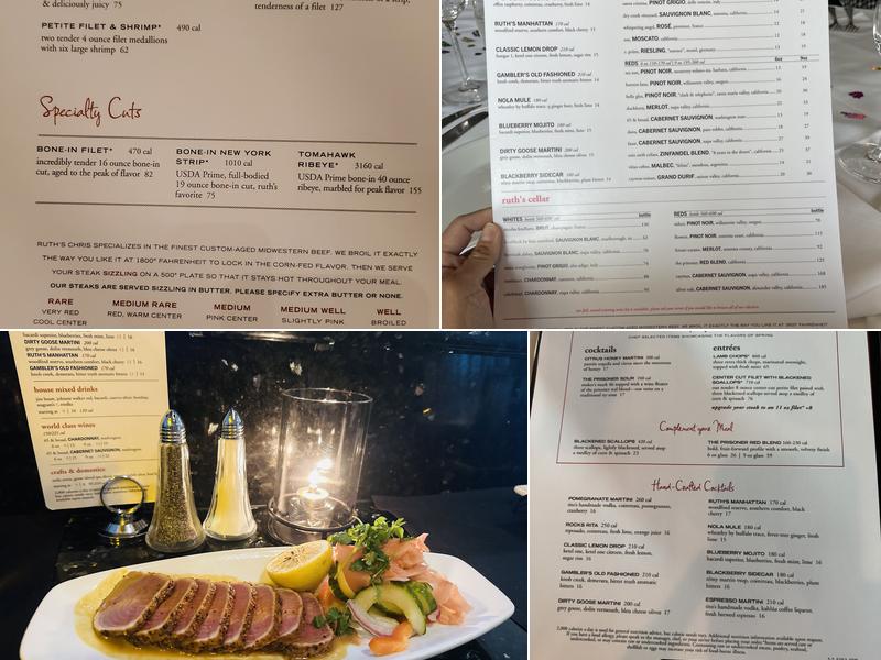 Ruth's Chris Steak House Menu